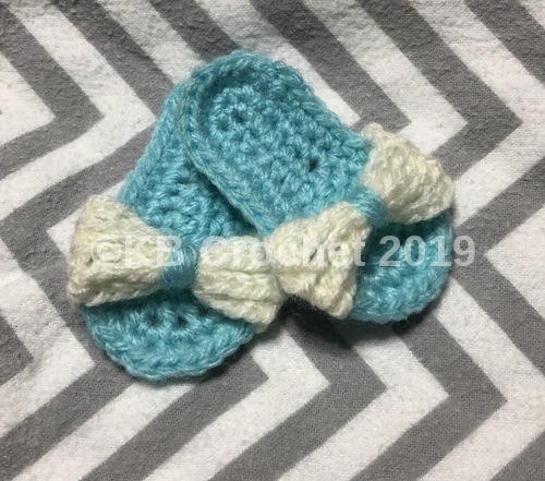 Strappy Infant Bow Sandals Size 0-3 Months 