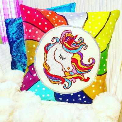 Leisure Arts Unicorn Pillow