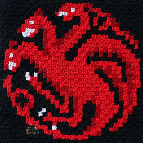 House Targaryen C2C Blanket