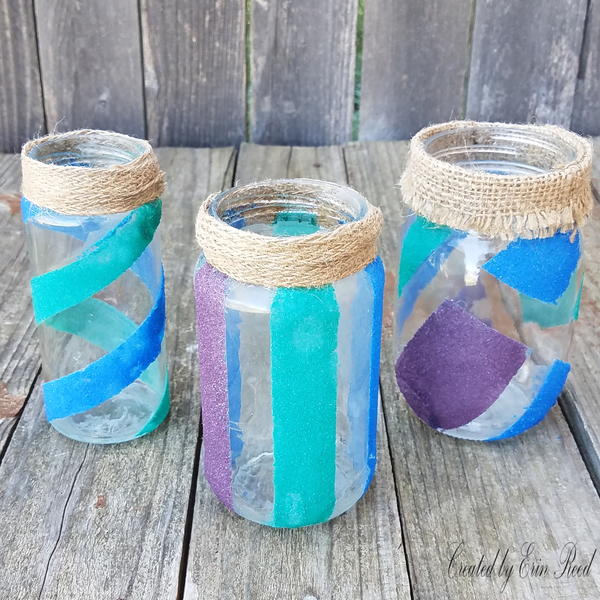 Decorated Sand Art Jars