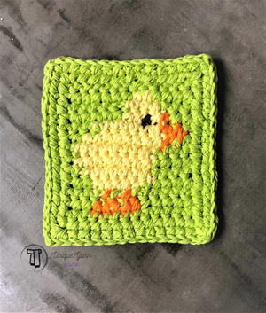 Baby Chick Easter Coaster