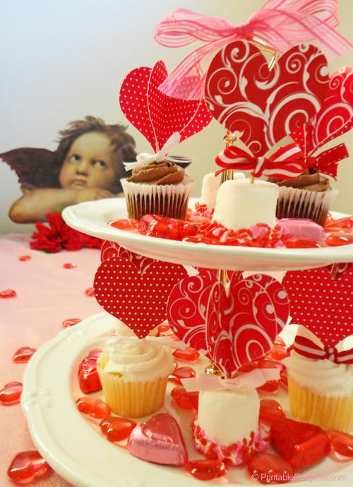 Valentine's Day Cupcake Toppers