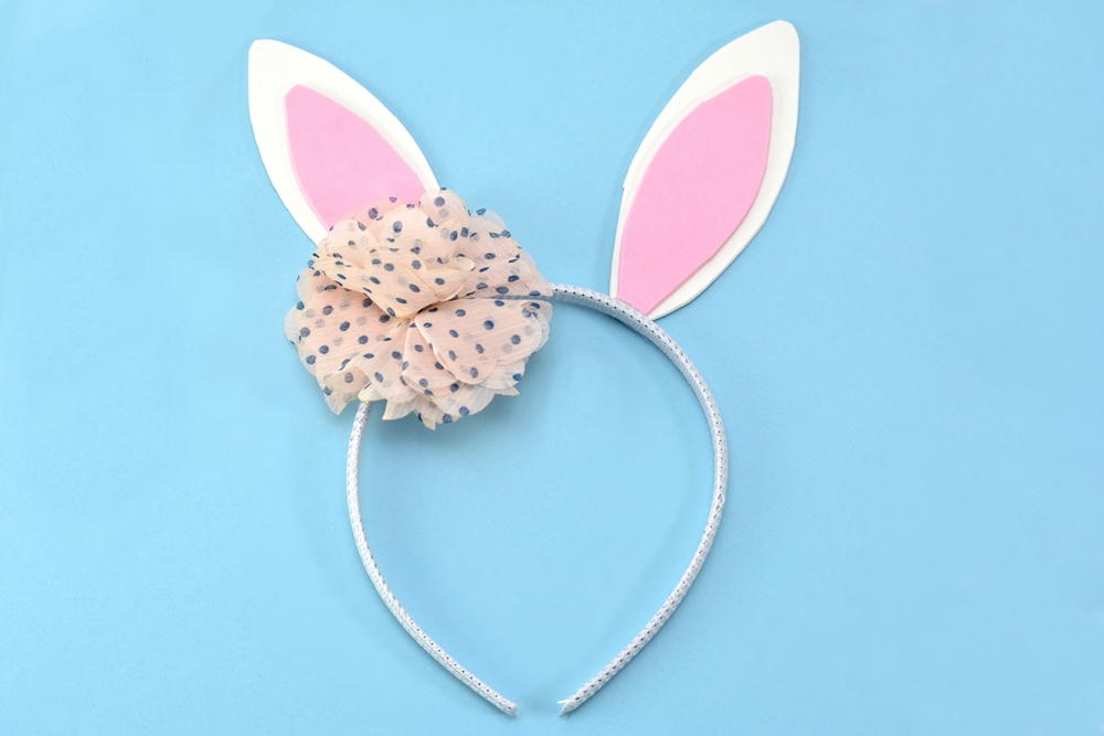 Blonde Bunny Ears Headband - wide 10