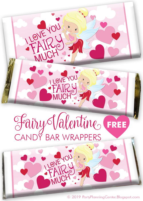 Fairy Valentine's Day Candy Wrapper