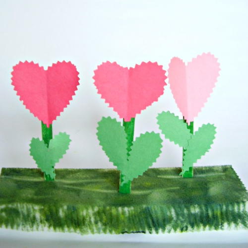 Valentine Flower Garden Craft