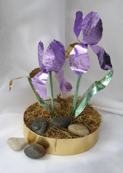 Foil Paper Irises