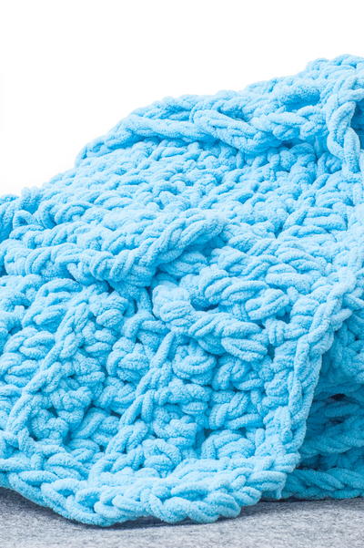 Braids and Twists Crochet Throw