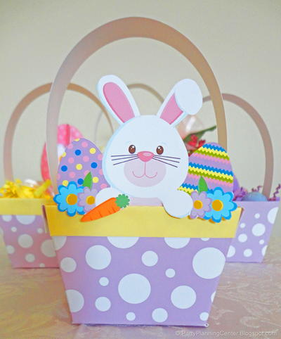 Free Printable Easter Basket and Bunny