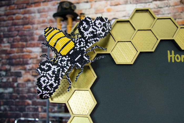 DIY: Diamond Art Bee and Honeycomb Chalkboard "Honey Do" List