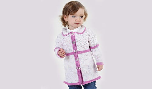 Free Baby Girls Cardigan Knitting Pattern