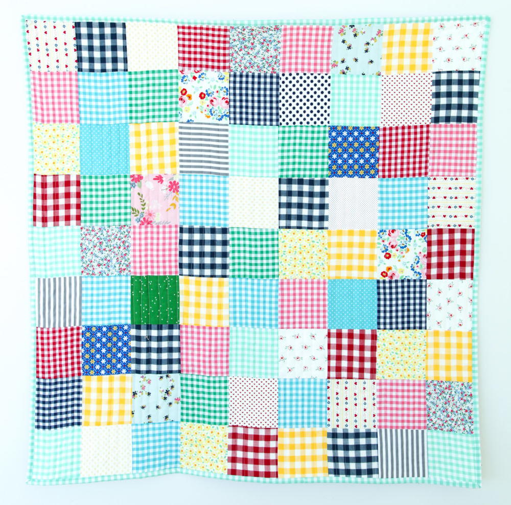 Gingham Baby Quilt Pattern