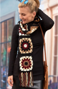 The perfect crochet granny square scarf pattern for beginners