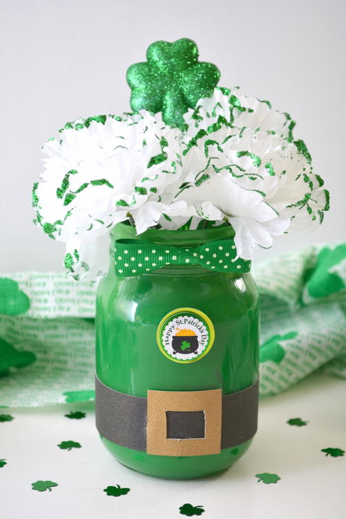 Leprechaun Mason Jar St. Patrick’s Day Decoration
