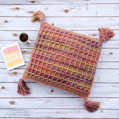 Waffle Stitch Throw Pillow