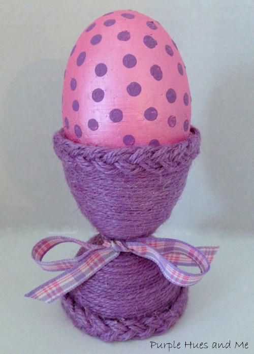 Twine Wrapped Egg Holder Upcycle DIY