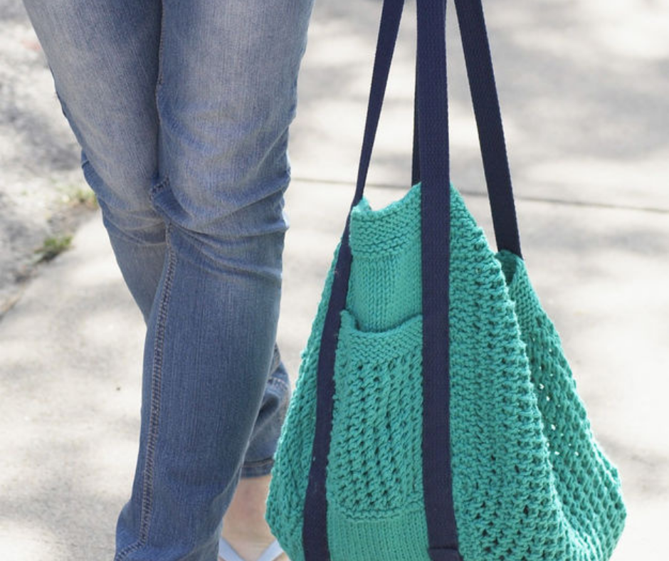 travel purse knitted