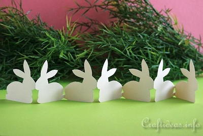Paper Easter Bunny Garland