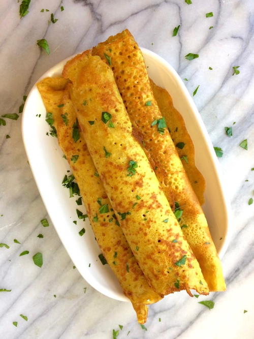 Savory Gluten Free Crepes with Turmeric
