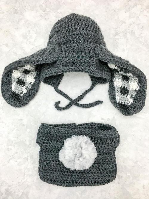 Gingham Ear Bunny Bonnet and Diaper Cover