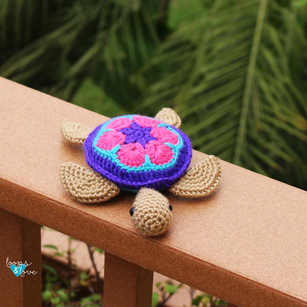 Turtle Keychain Crochet Pattern