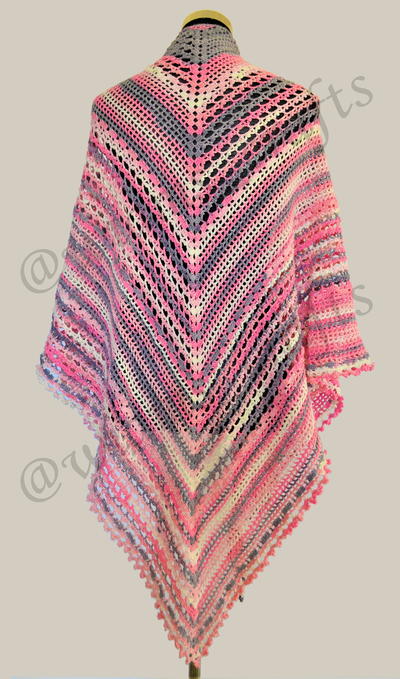 Pink Magnolia Shawl