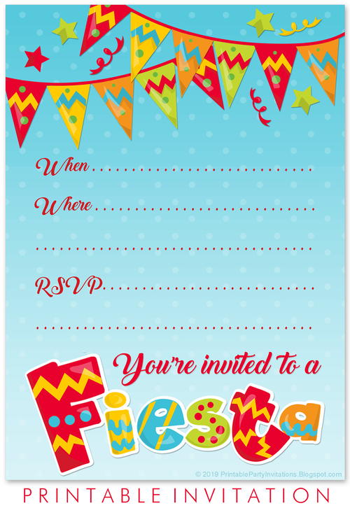 Printable Cinco De Mayo Invitation