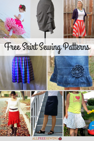 free long denim skirt pattern