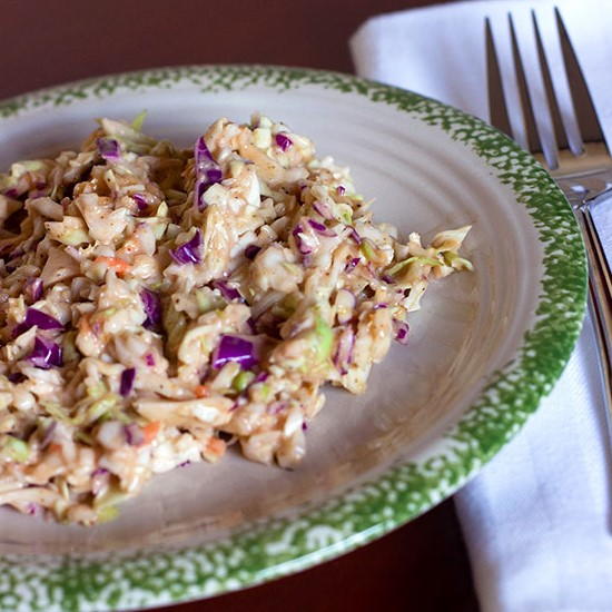 Creamy Coleslaw Dressing with Barbecue Sauce