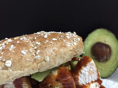 Hearty and Healthy Avocado and Chicken Oatmeal Sandwich