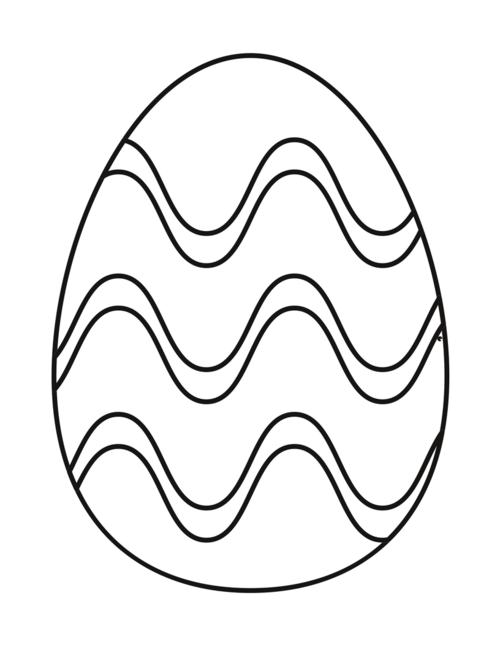 Easter Egg Coloring Page Free Printable | AllFreePaperCrafts.com