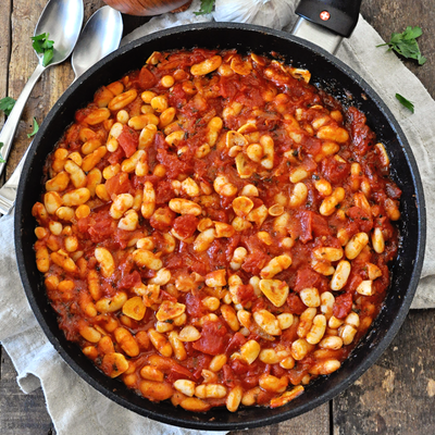 Spanish White Beans with Chunky Tomatoes & Paprika