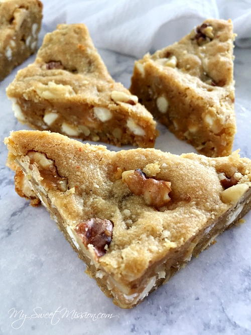 Coconut White Chocolate Blondies