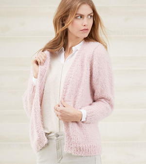 No-Button Knitted Cardigan
