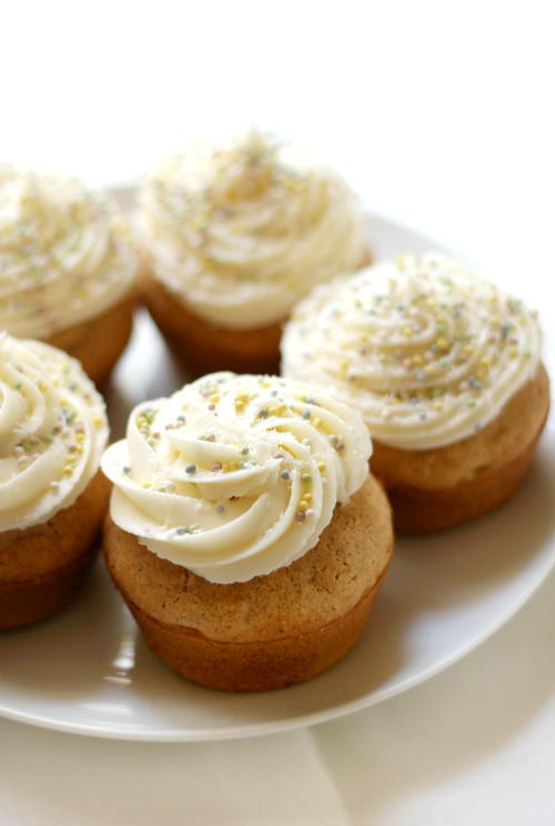 Gluten-Free Carrot Cake Cupcakes with Vegan Cream Cheese Frosting (Allergy-Free)