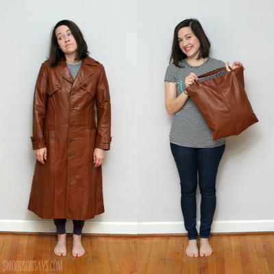Upcycled Leather Tote