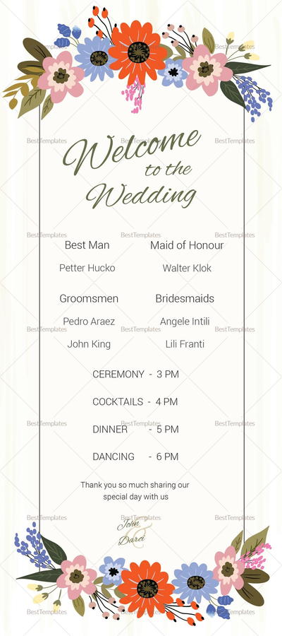 Easy Diy Wedding Program Fans Allfreepapercrafts Com