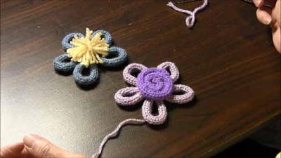 Spool Knitted Flower