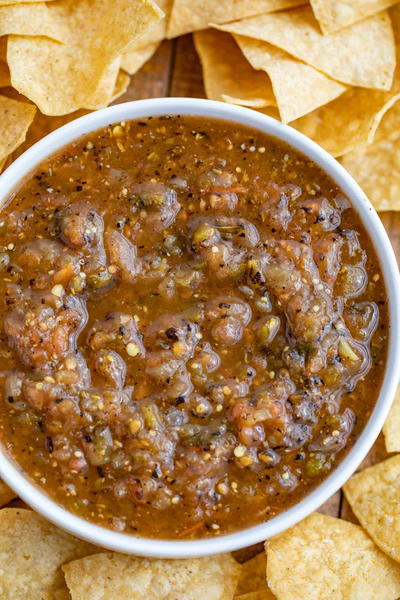 Chipotle Tomatillo Green-Chili Salsa