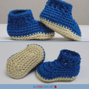 Crochet baby sneakers free 2025 pattern