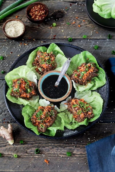 Umami Vegan Lettuce Wraps Fuss-Free Vegan