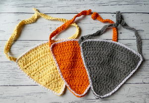 crochet bandana bib