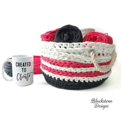 Nautical Crochet Basket Pattern