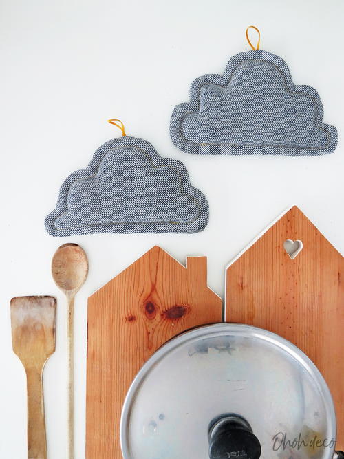 Cloud Shaped Pot Holders