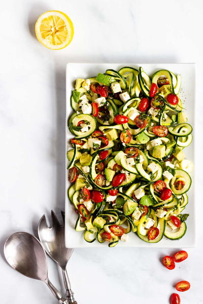 Tomato Avocado Zucchini Salad