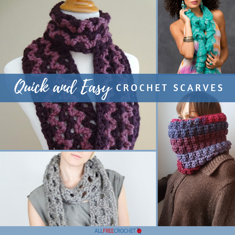 two tone crochet scarf pattern