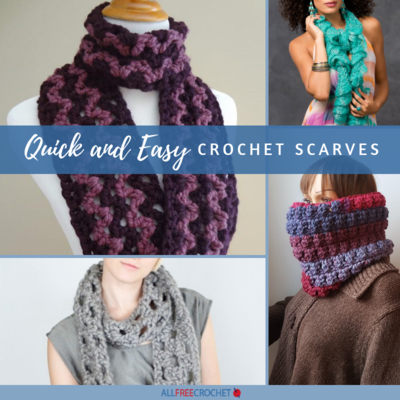 19 Quick and Easy Crochet Scarves