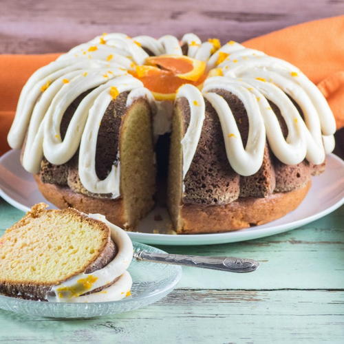 Creamsicle Orange Bundt Cake