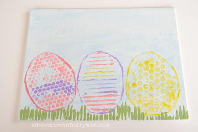 Easter Egg Painting on Canvas