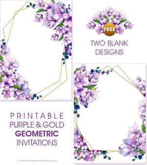 Diy Printable Purple Watercolor Invitations Favecrafts Com