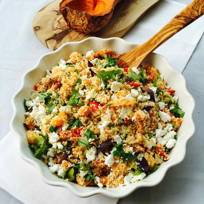 Roasted Veggies and Feta Whole Meal Couscous